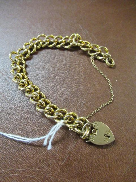 9CT GOLD FANCY LINK BRACELET Image