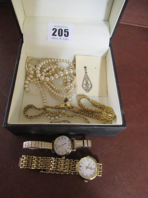 QUANTITY OF JEWELLERY INCLUDING TWO LADIES ROTARY WATCHES Image