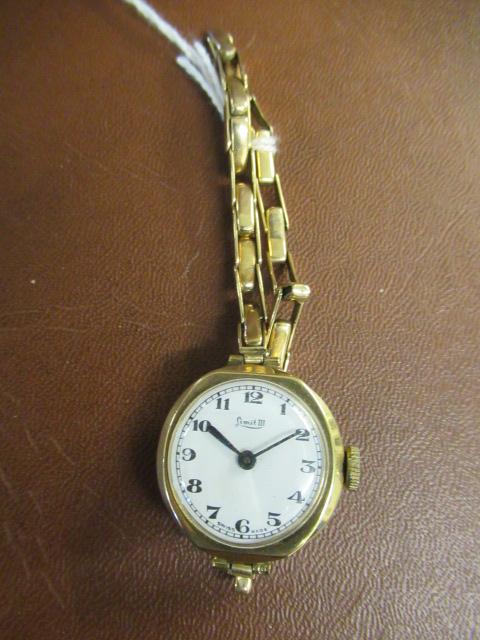 9CT GOLD CASED BRACELET WATCH Image