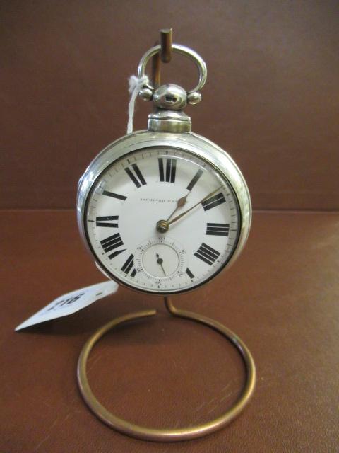SILVER DOUBLE CASED POCKET WATCH Image