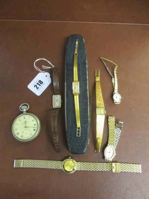 ART DECO ROLLED GOLD WRISTWATCH AND ANOTHER Image