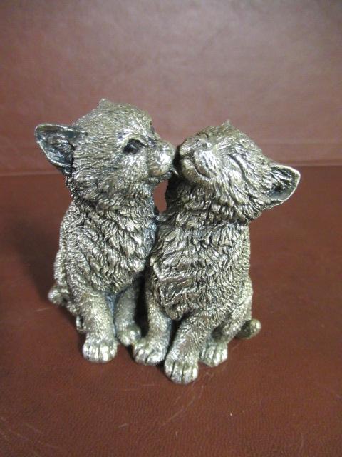 SILVER CAT ORNAMENT Image