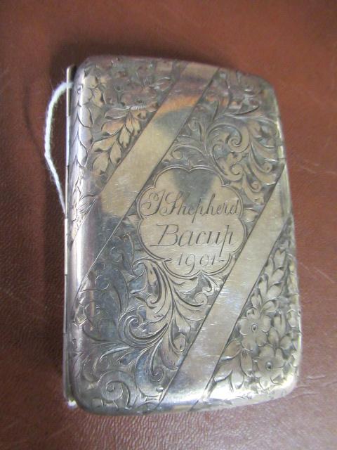 SILVER CIGARETTE CASE Image