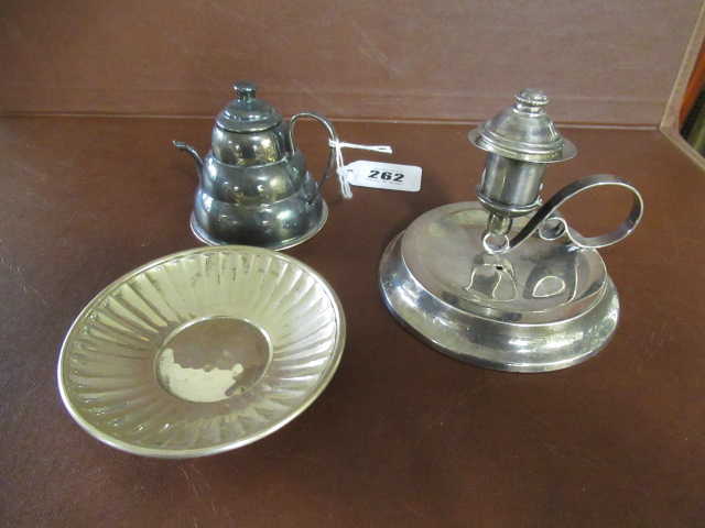 STERLING SILVER CHAMBERSTICK ETC Image