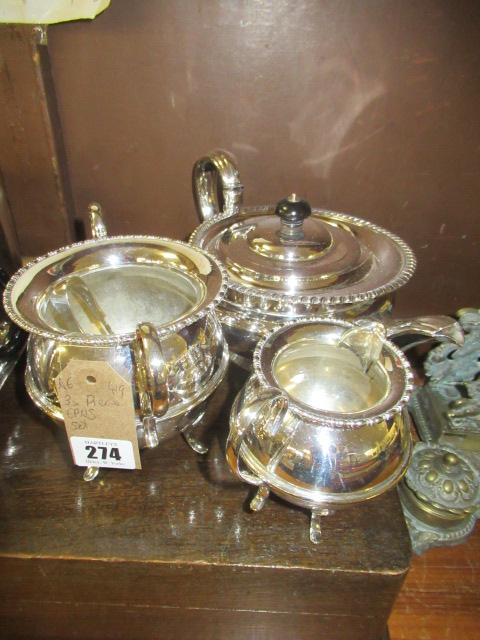 THREE PIECE EPNS TEASET Image