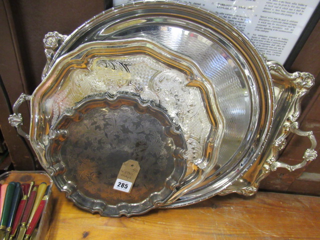 FOUR EPNS TRAYS Image
