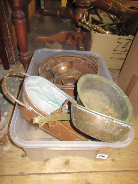 QUANTITY OF COPPER JAM PANS ETC Image