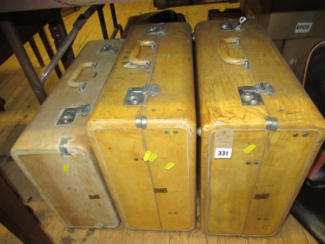 THREE VINTAGE SUITCASES Image