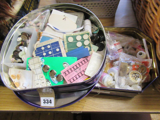 TWO BOXES OF BUTTONS Image