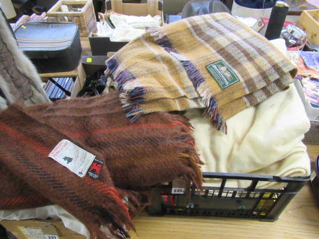 WELSH MEIRION MILL WOOL THROW BRONTE TWEED WOOL BLANKET ETC Image