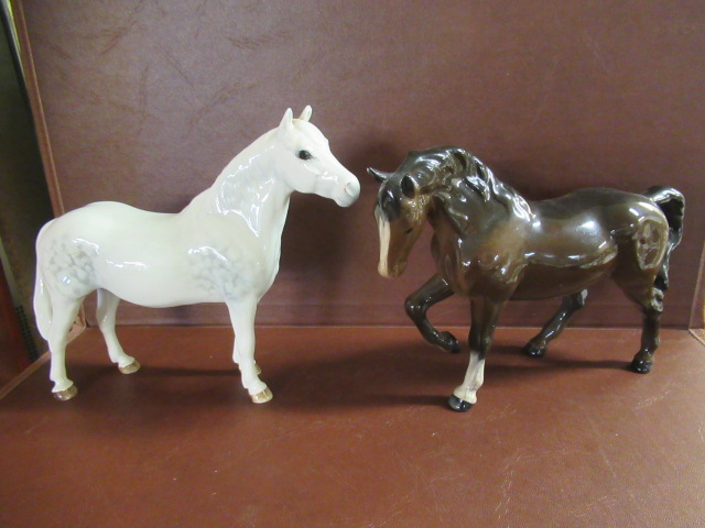 TWO BESWICK HORSES Image