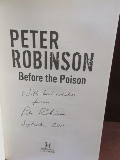 SIGNED PETER ROBINSON NOVEL Image
