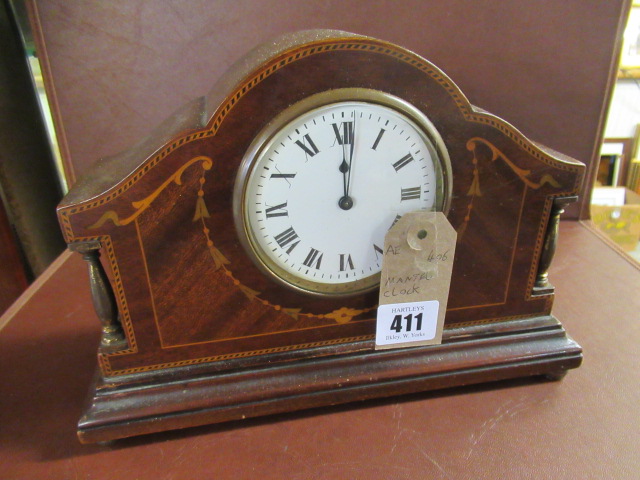 MAHOGANY CASED MANTLE CLOCK Image