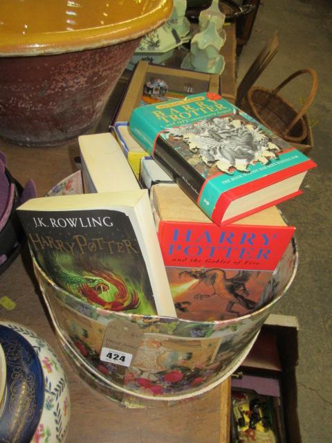 FIVE HARRY POTTER BOOKS AND ANOTHER Image