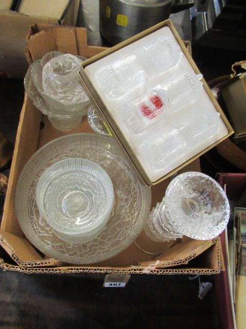 TRAY OF SCANDINAVIAN GLASS Image