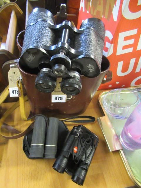 THREE PAIRS OF BINOCULARS INCLUDING CARL ZEISS Image