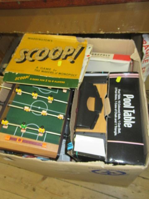 LARGE BOX OF GAMES ETC Image