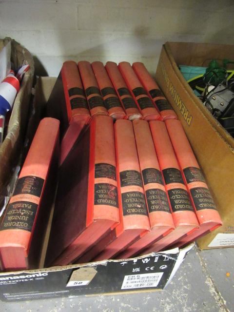 BOX OF JUNIOR ENCYCLOPEDIAS Image
