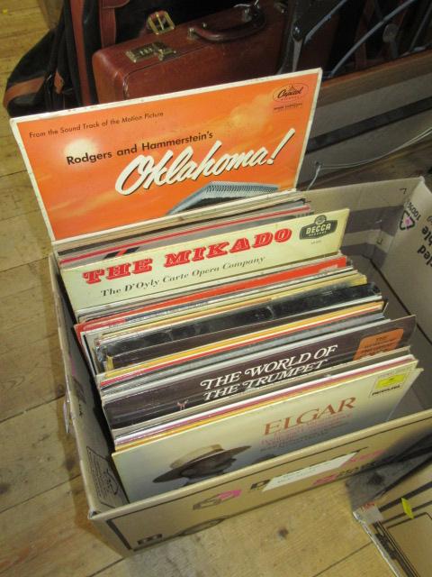 BOX OF LP RECORDS Image