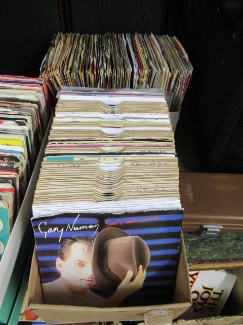 TWO BOXES OF 45 RPM RECORDS Image