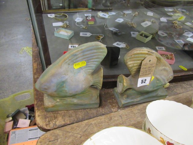 PAIR OF DENBY DANESBY FISH BOOKENDS Image