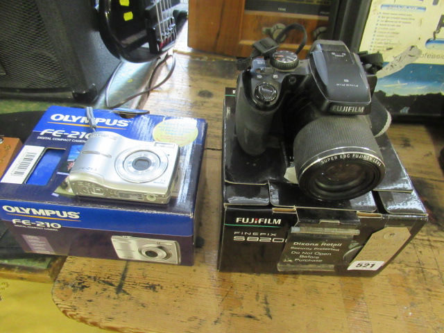 FUJI FILM FINEPIX CAMERA AND AN OLYMPUS CAMERA Image