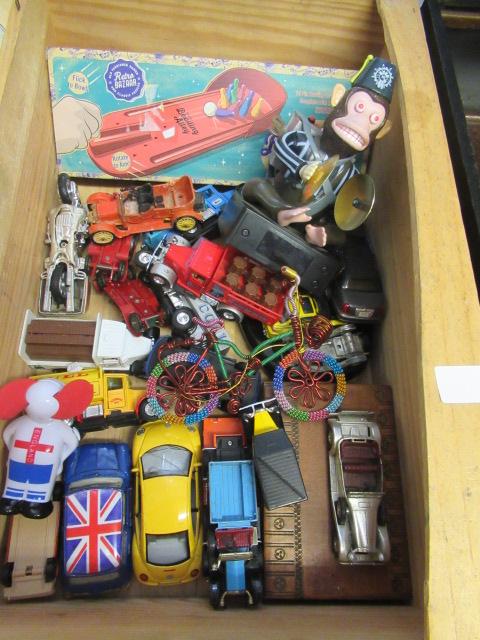BOX OF DIECAST CARS ETC Image