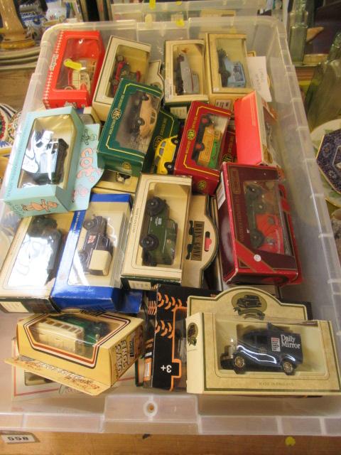 BOX OF DIECAST CARS ETC Image