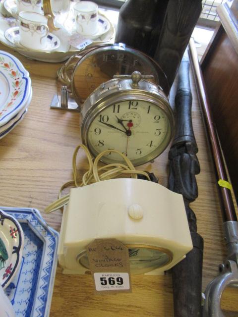 THREE VINTAGE CLOCKS Image