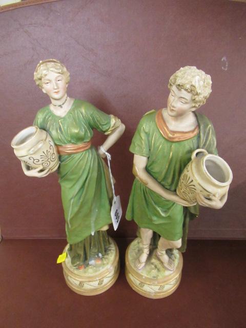 PAIR OF ROYAL DUX FIGURES Image