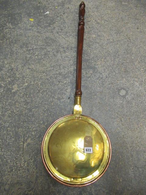 BRASS AND COPPER WARMING PAN Image