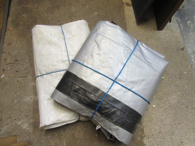 TWO TARPAULINS 3.16M BY 7.2M Image
