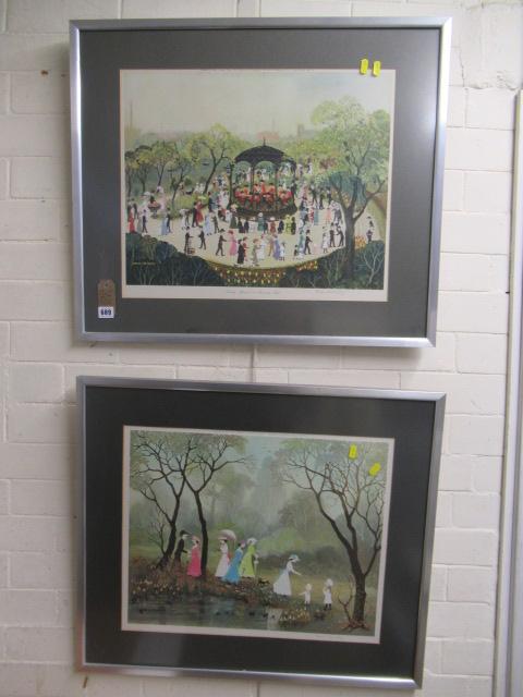 PAIR OF SIGNED HELEN BRADLEY PRINTS Image