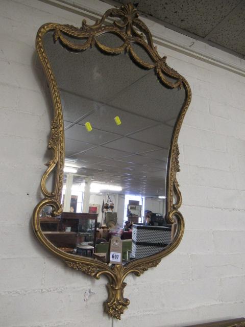 GILT FRAMED MIRROR Image