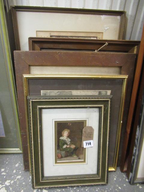 FIVE FRAMED PICTURES AND PRINTS Image