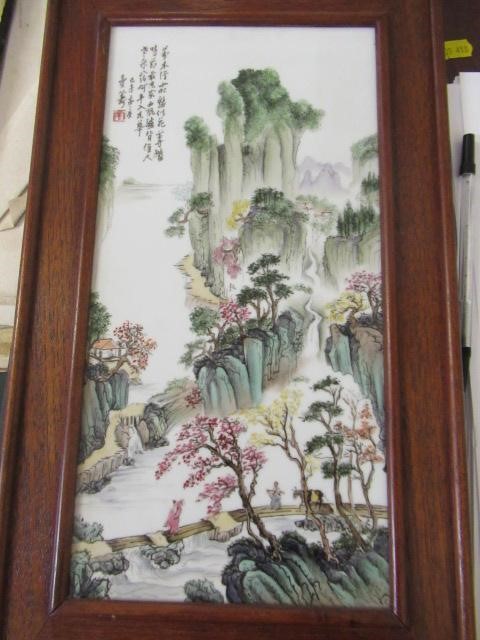 FRAMED ORIENTAL TILE PICTURES Image
