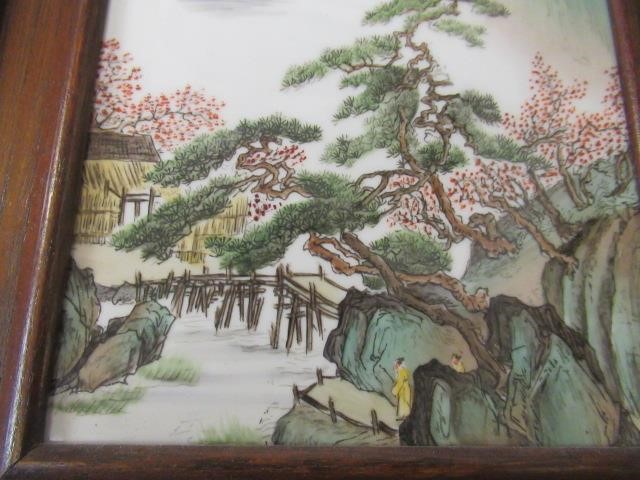 FRAMED ORIENTAL TILE PICTURES Image