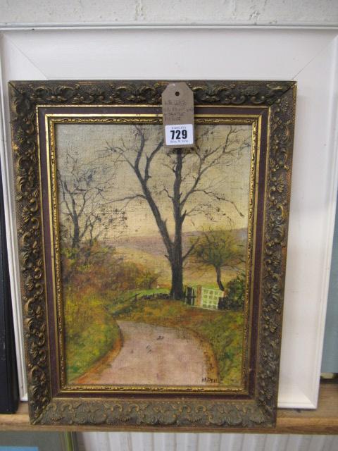 OIL PAINTING AND A TEXTILE PICTURE Image