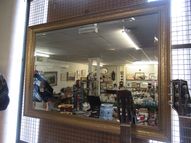 LARGE GILT FRAMED MIRROR Image