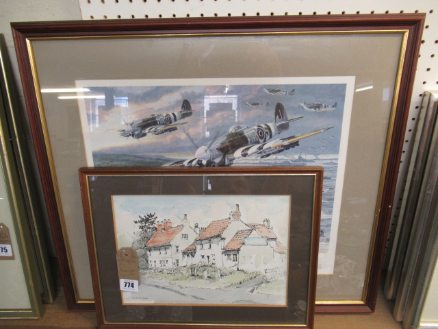 WATERCOLOUR SIGNED PS BUCKINGHAM AND ANOTHER Image