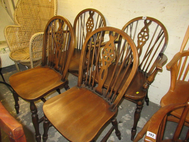 FOUR WHEELBACK CHAIRS Image
