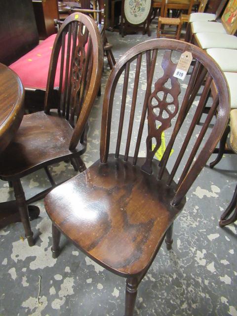 FOUR WHEELBACK KITCHEN CHAIRS Image