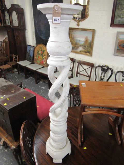 WHITE PAINTED PLANT STAND Image