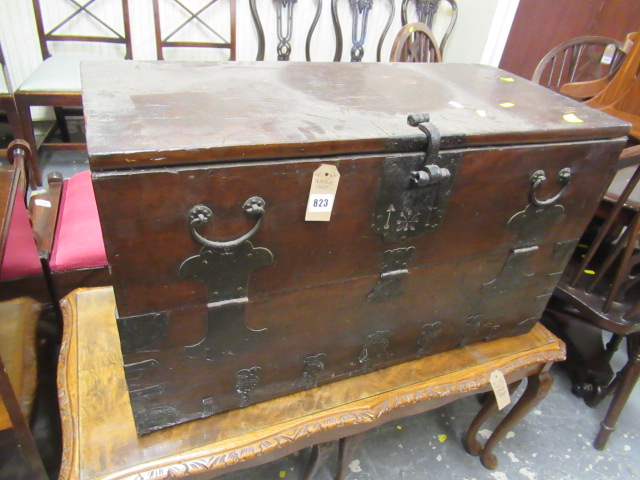 TREASURE CHEST WITH METAL MOUNTS Image