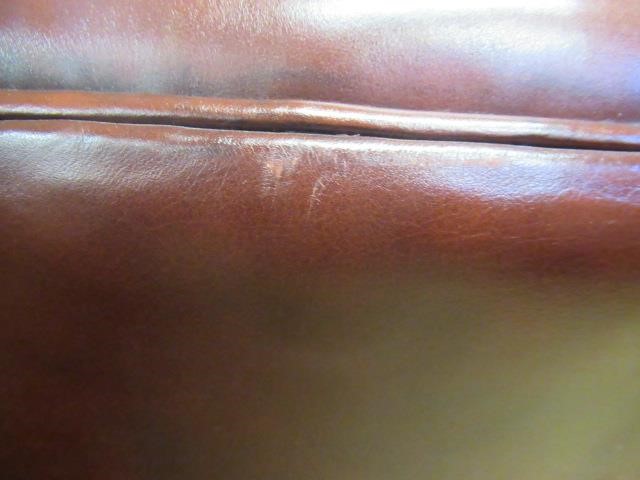 PAIR OF RED LEATHER ART DECO STYLE CLOUD CHAIRS Image