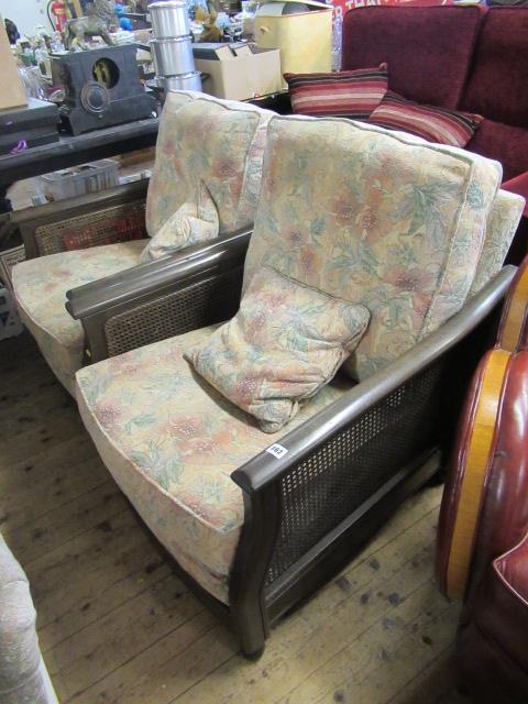 PAIR OF ERCOL BERGERE CHAIRS Image