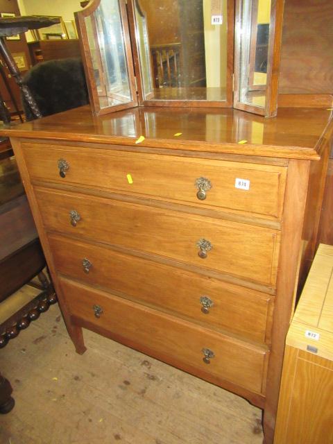 WALNUT FOUR DRAWER CHEST Image