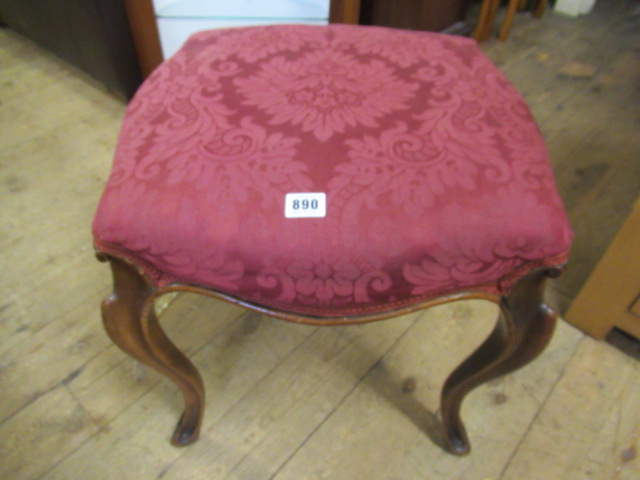 UPHOLSTERED VICTORIAN STOOL Image