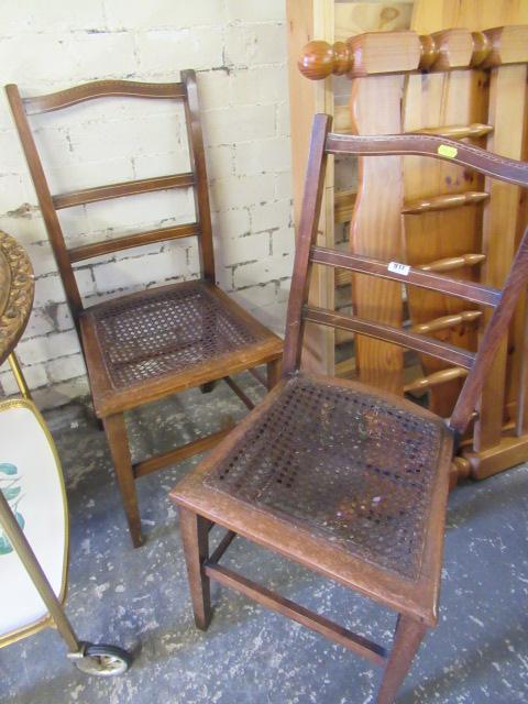 PAIR OF INLAID BEDROOM CHAIRS Image