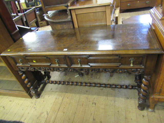 OAK AND WALNUT VENEERED SIDEBOARD Image